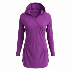 Athleta Women’s Sz Small S Wick-it Wader Long Sleeve Swimsuit Cover Up Top Shirt